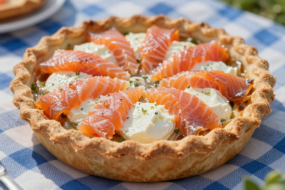 Una torta salata di salmone e ricotta che farà innamorare tutti: il picnic gourmet che non ti aspetti